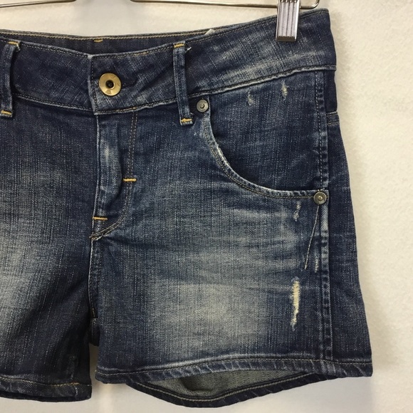 G-Star Raw 3301 Denim Arc Shorts Distressed Faded - Picture 6 of 15